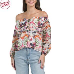 AQUA BLU multi Off The Shoulder Top